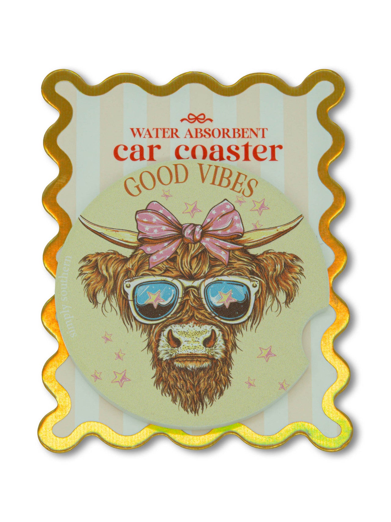 SIMPLY SOUTHERN - 2 PC COASTER SET - VIBES