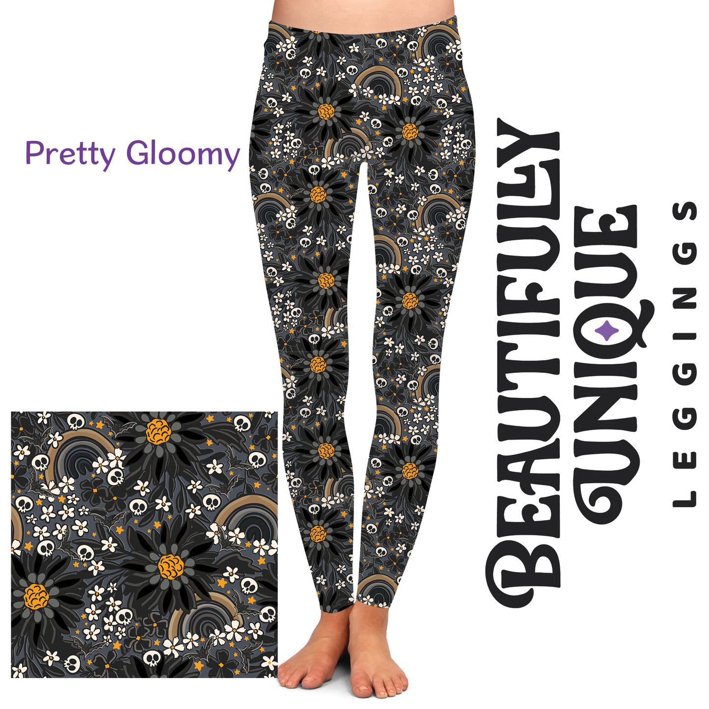 Pretty Gloomy (Semi-Exclusive) - High-quality Handcrafted Vibrant Leggings