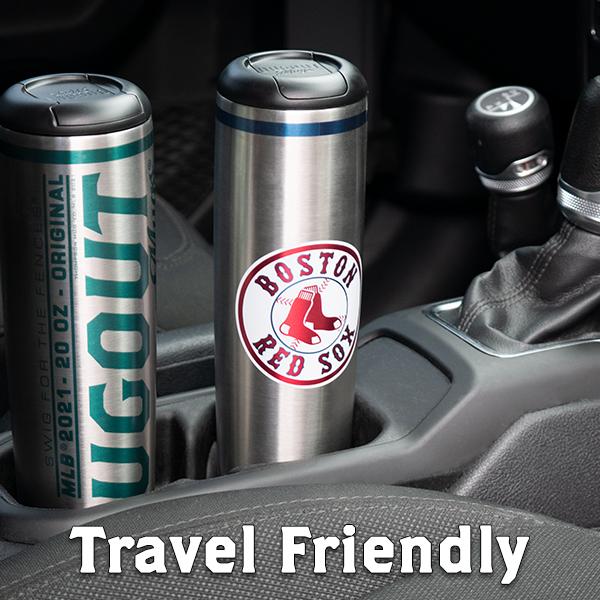 Atlanta Braves "A" Metal Dugout Mug | Stainless Steel Baseball Bat Mug