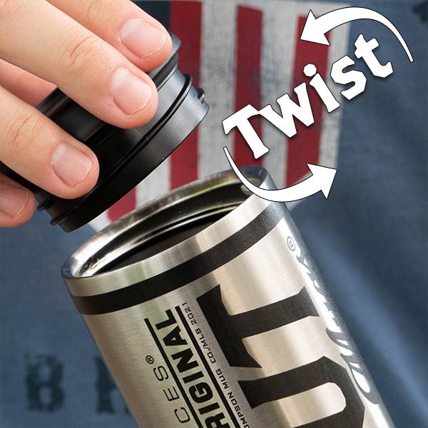 Atlanta Braves "A" Metal Dugout Mug | Stainless Steel Baseball Bat Mug