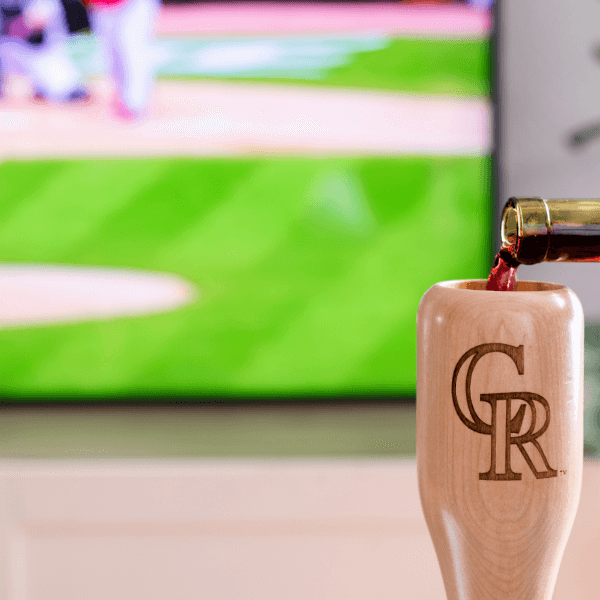 Colorado Rockies "CR" Wined Up® | Baseball Bat Wine Mug