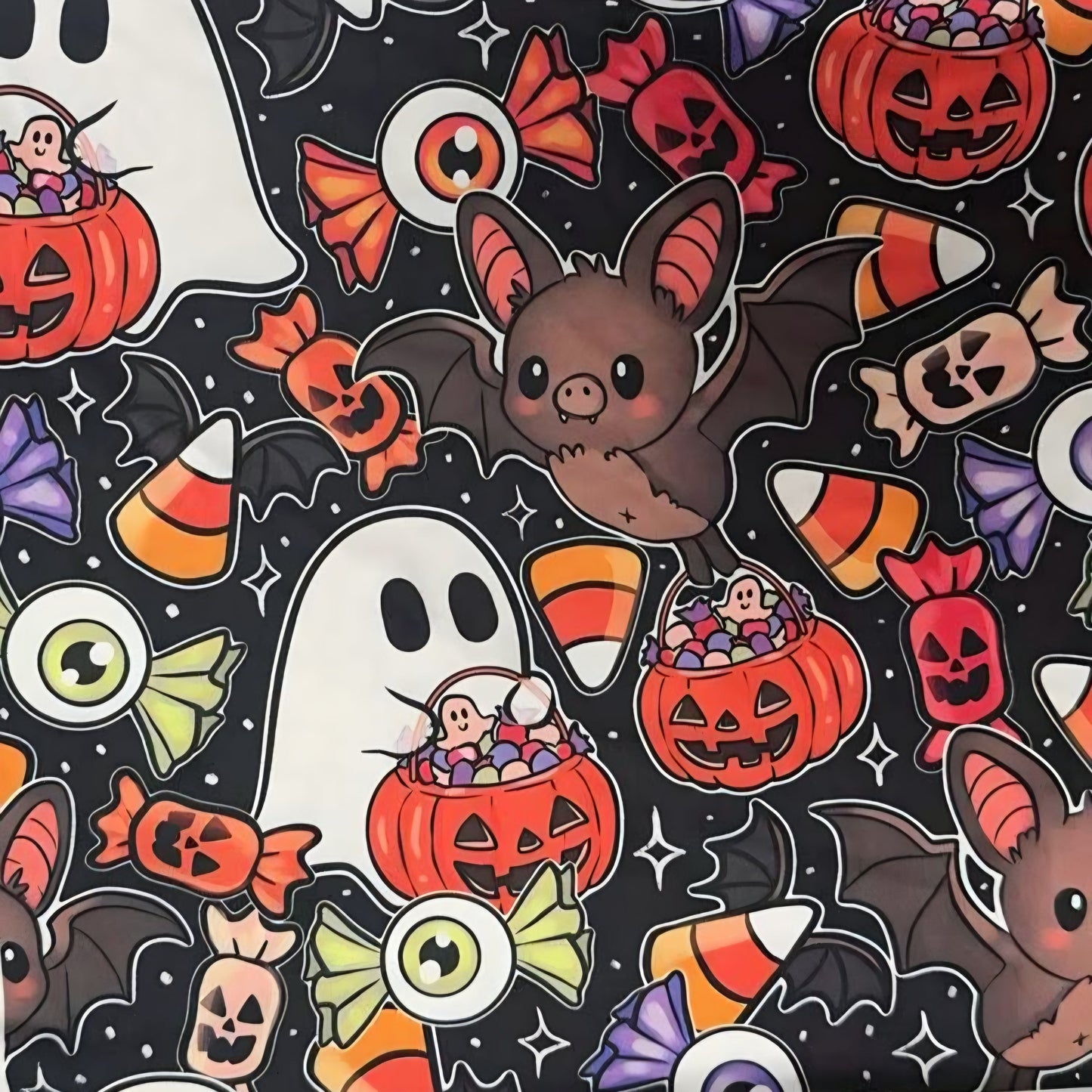 Pre-Order: Spooky Bats & Spooky Treats Semi-Exclusive Leggings - High-quality Handcrafted Vibrant
