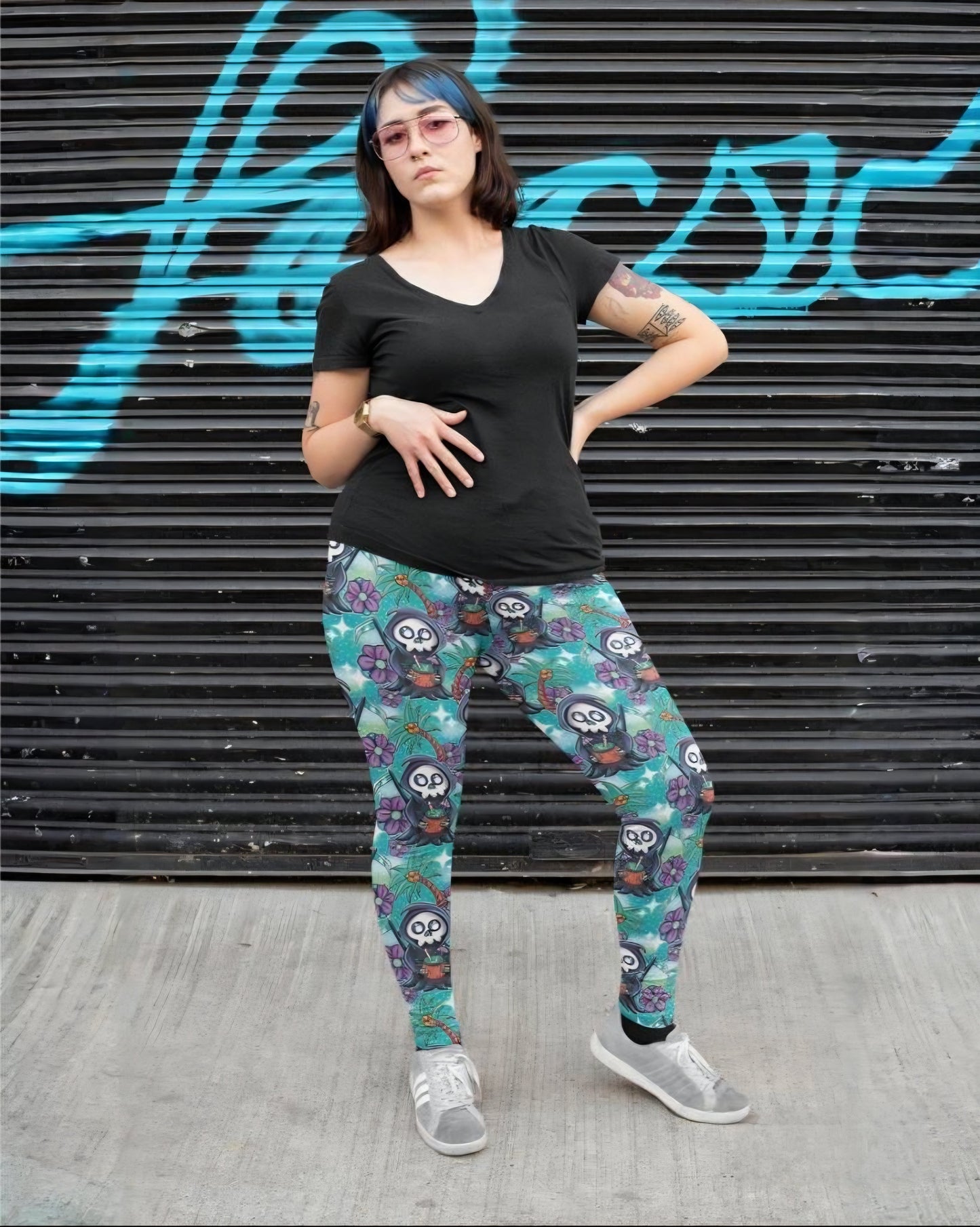 Death 2 Summer (Semi-Exclusive) - High-quality Handcrafted Vibrant Leggings