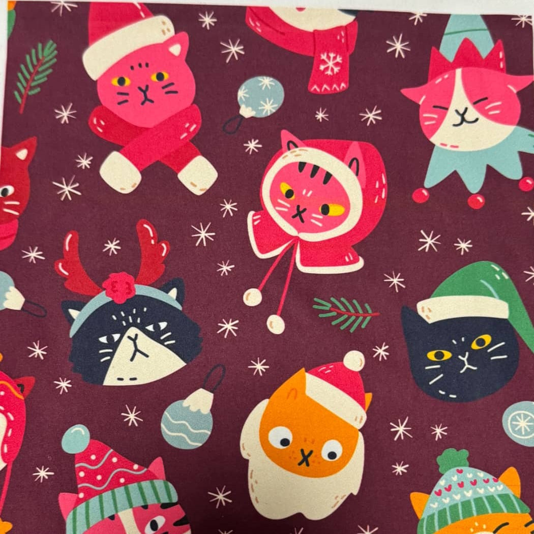 Christmas Cats Deux (Exclusive) - High-quality Handcrafted Vibrant Leggings