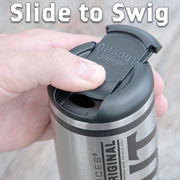 Atlanta Braves "A" Metal Dugout Mug | Stainless Steel Baseball Bat Mug