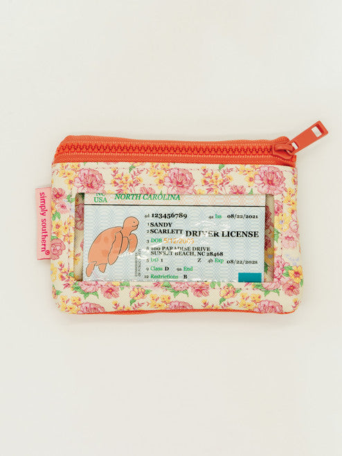 ID WALLET- PINK FLORAL