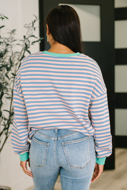 All For the Color Drop Shoulder Pullover
