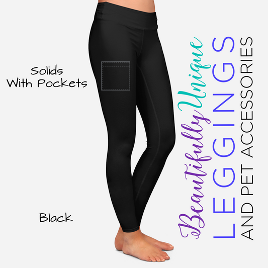Solid with Pockets - High-quality Handcrafted Vibrant Leggings