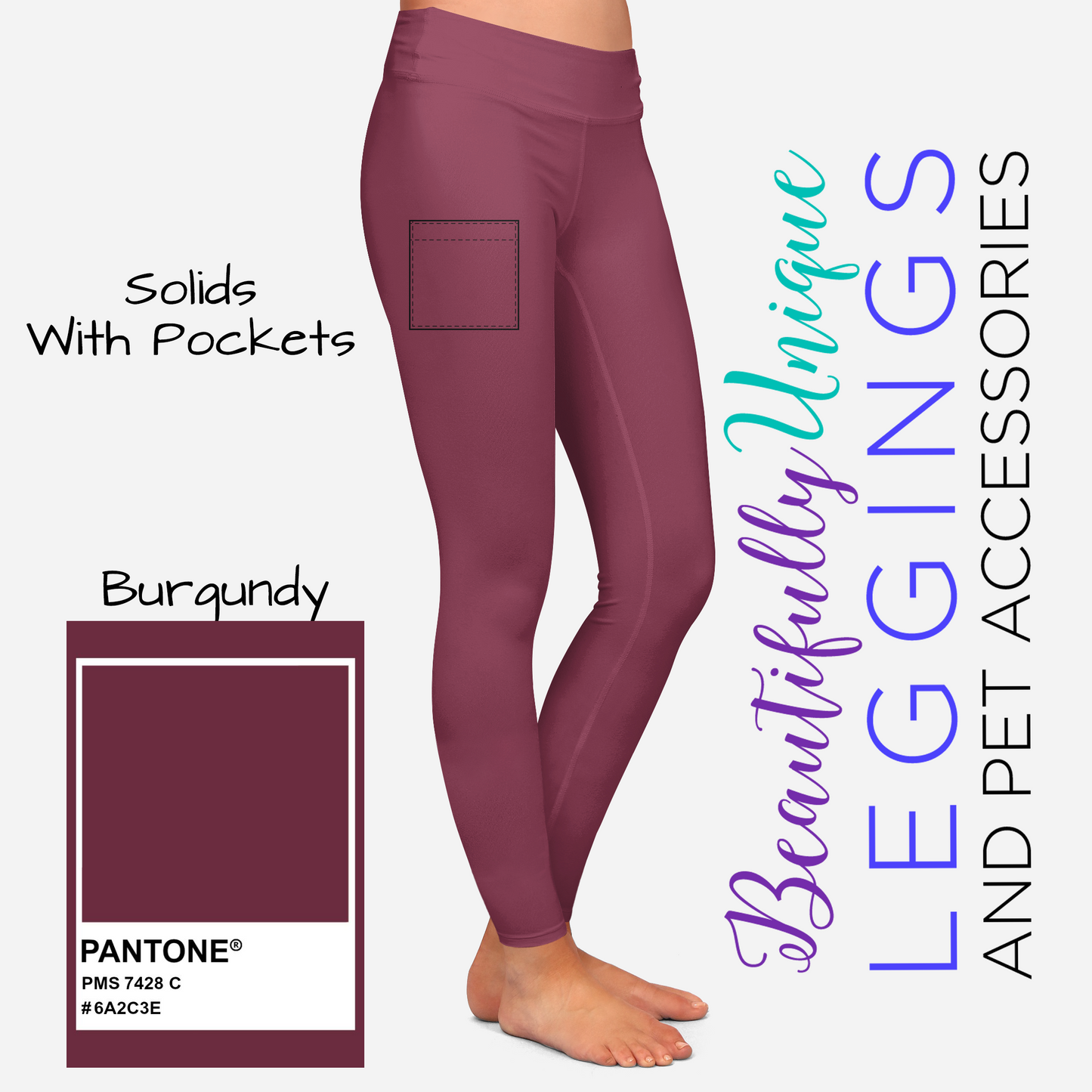 Solid with Pockets - High-quality Handcrafted Vibrant Leggings