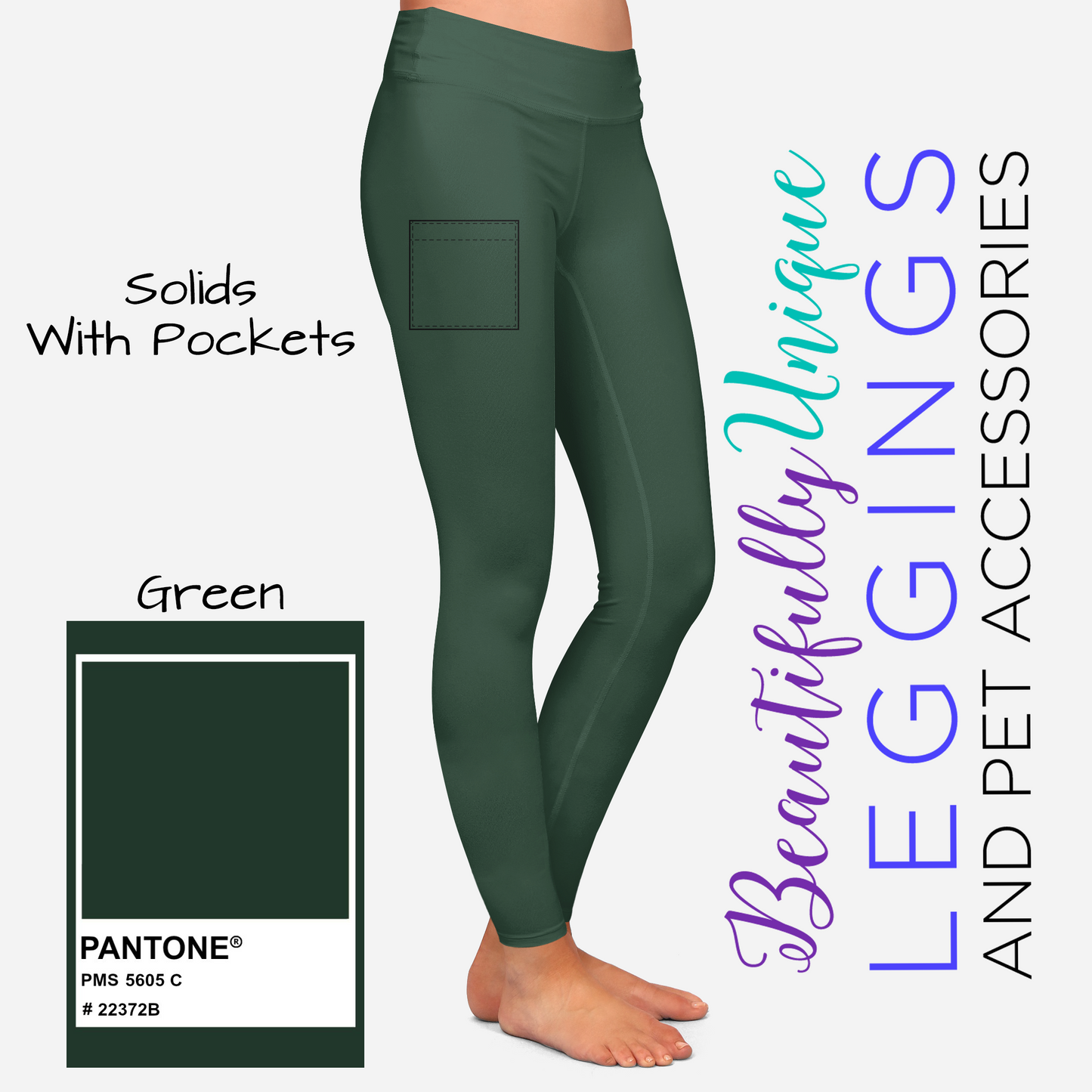 Solid with Pockets - High-quality Handcrafted Vibrant Leggings