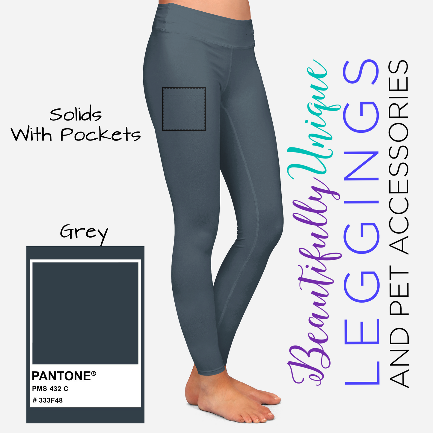 Solid with Pockets - High-quality Handcrafted Vibrant Leggings
