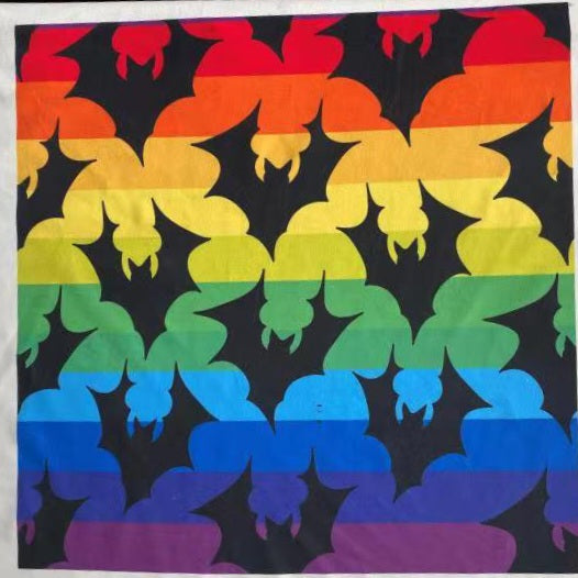 Rainbow Bats (Exclusive) - High-quality Handcrafted Vibrant Leggings
