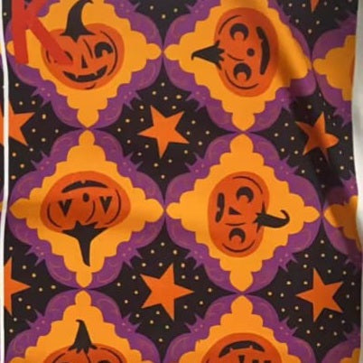 "Purple Bat Frame" Vintage Pumpkins (Johanna Parker Exclusive) Leggings