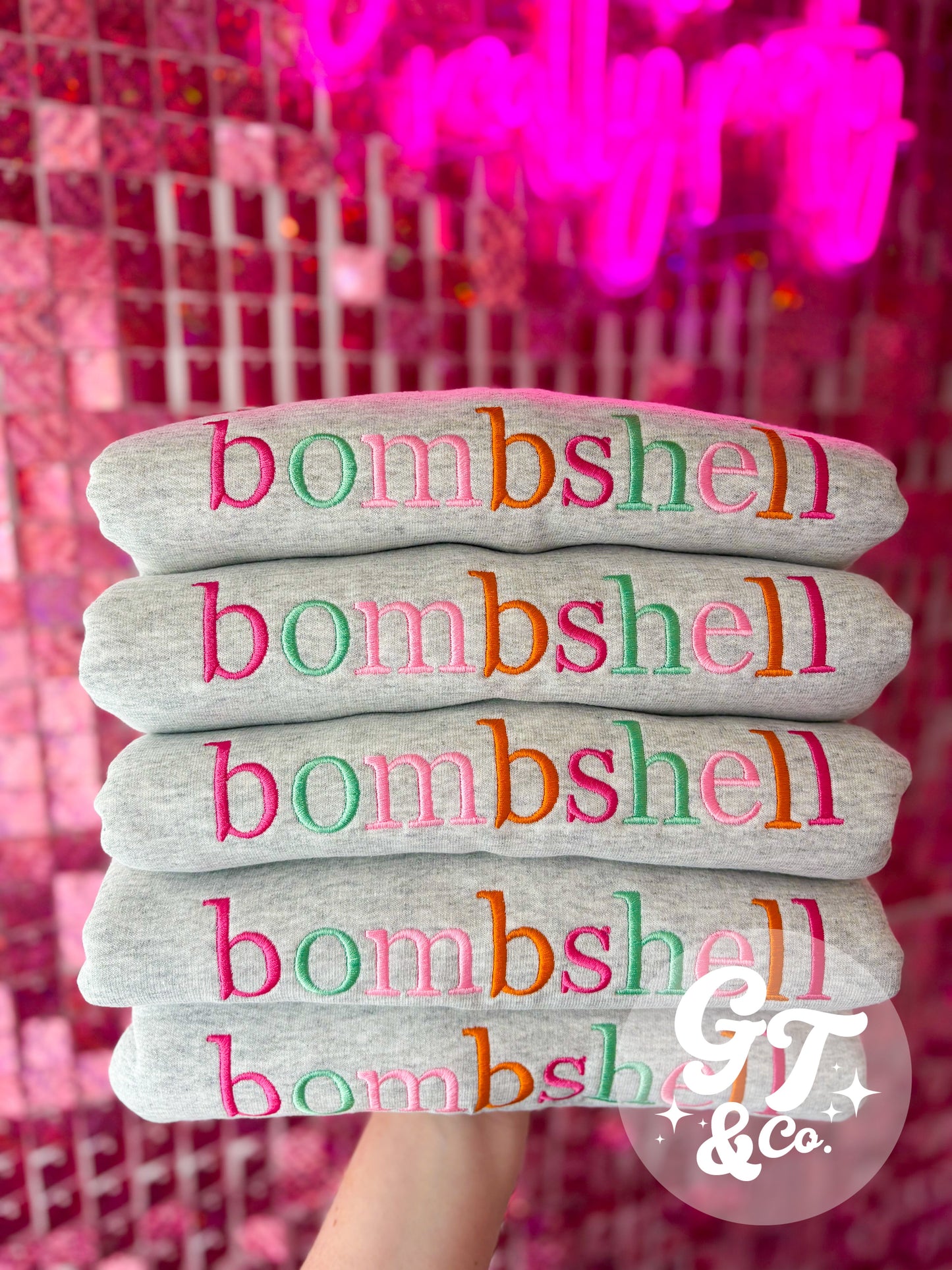 Custom Spring Business Embroidered Crewneck *MADE TO ORDER 10-15 BIZ DAYS*