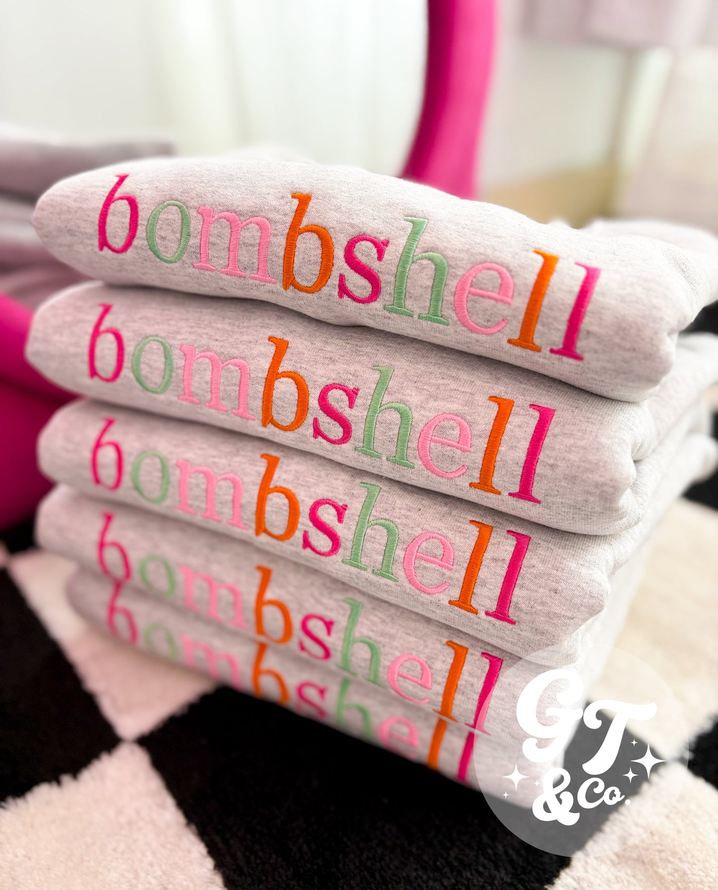 Custom Spring Business Embroidered Crewneck *MADE TO ORDER 10-15 BIZ DAYS*