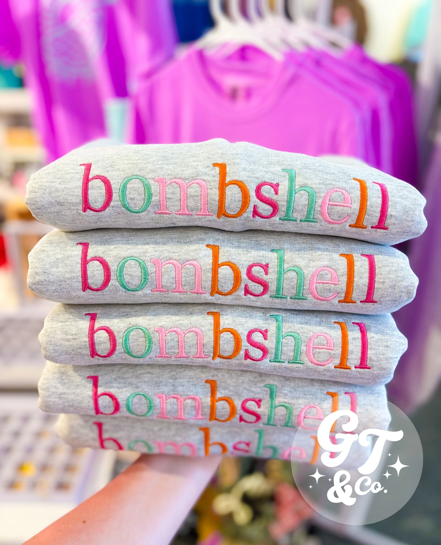 Custom Spring Business Embroidered Crewneck *MADE TO ORDER 10-15 BIZ DAYS*