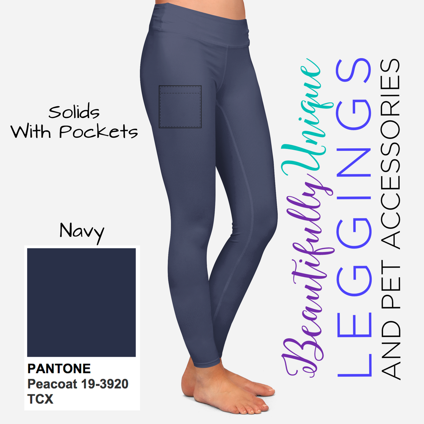 Solid with Pockets - High-quality Handcrafted Vibrant Leggings