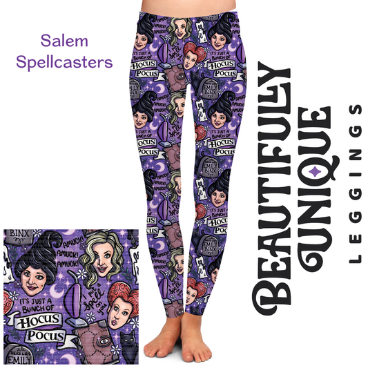 Pre-Order: Salem Spellcasters Semi-Exclusive Leggings - High-quality Handcrafted Vibrant