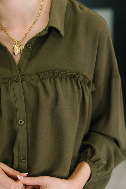She's Got A Way Button Down Blouse