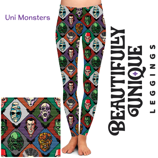 Pre-Order: Uni Monsters Semi-Exclusive Leggings - High-quality Handcrafted Vibrant