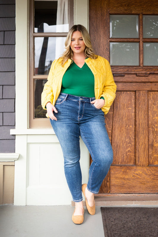 JUDY BLUE  - MID RISE THERMAL SKINNY