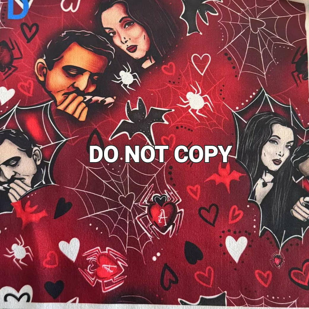 Addams Goals (Semi-Exclusive) - Addams Family Gothic Valentine's Day Love High-quality Handcrafted Vibrant Leggings